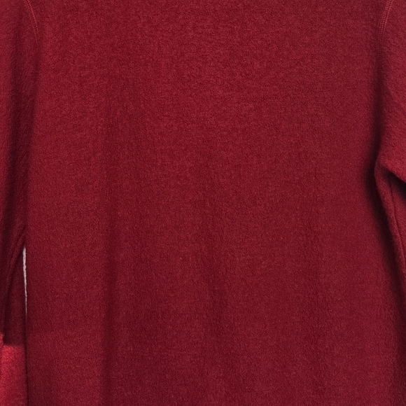 Vintage Conrad C 100% Wool Deep Red Full Zip Pocket Open Hand Beaded Cardigan - Picture 10 of 14